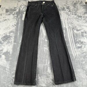 Harley-Davidson Jeans Womens SZ 4 Long Black Bootcut Harley Pocket Biker Grunge